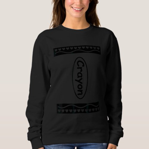 Crayon Box Matching Halloween Costume Couple Frien Sweatshirt