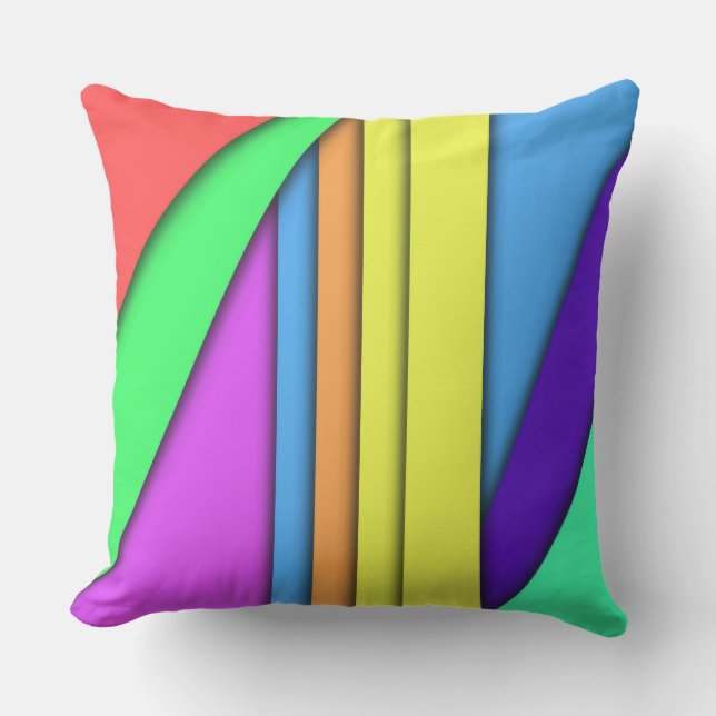 Crayon Box Outdoor Pillow (Front)