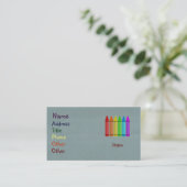 Crayon Business Cards (Standing Front)