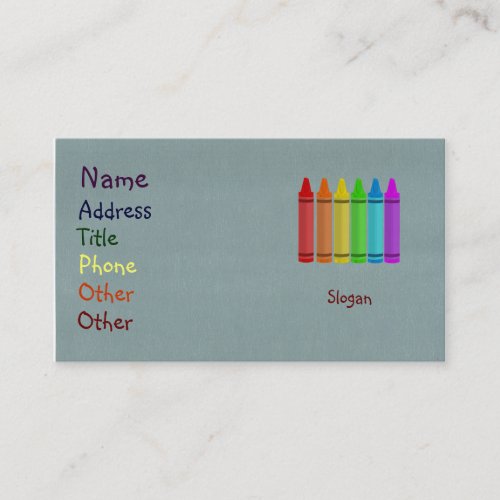 Crayon Business Cards