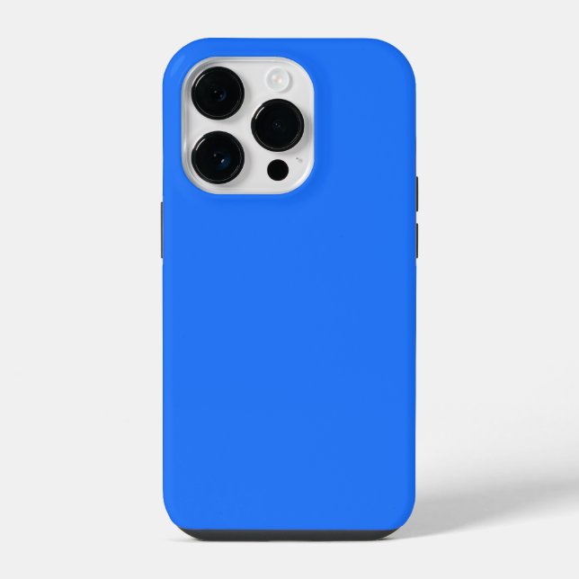Crayon Color Blue iPhone 14 Pro Case (Back)