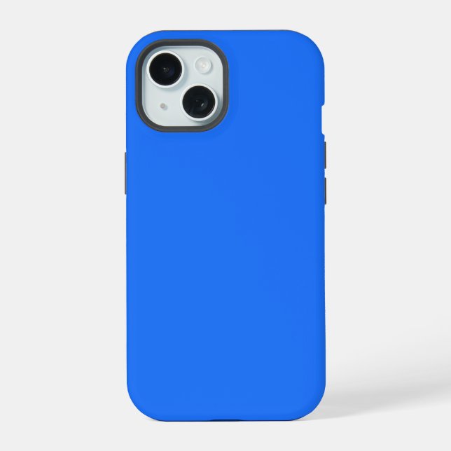 Crayon Color Blue iPhone 15 Case (Back)
