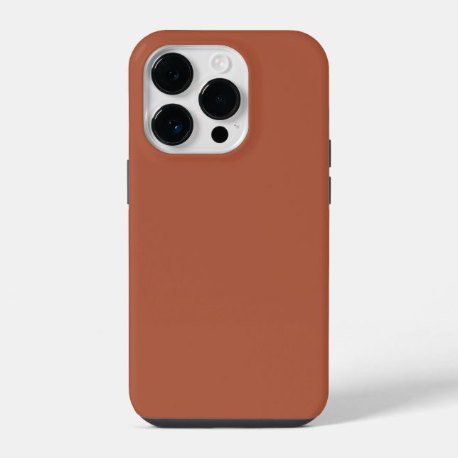 Crayon Color Brown iPhone 14 Pro Case (Back)
