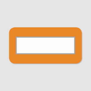 Crayon Color Mango Tango Dry Erase Name Tag