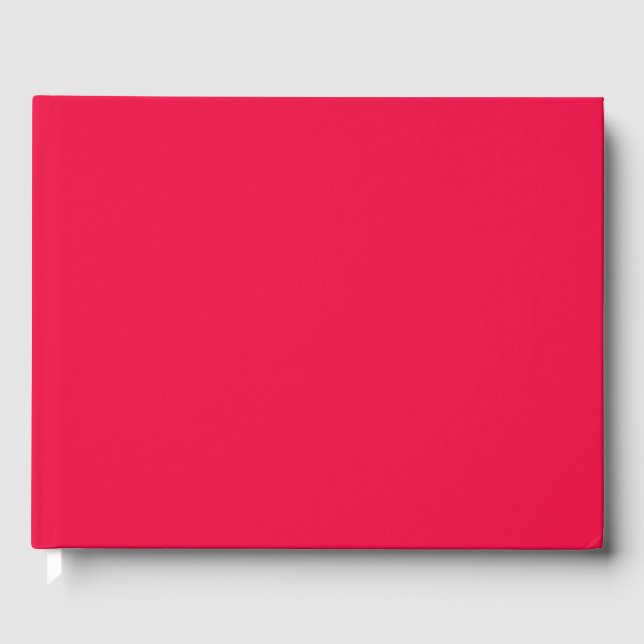 Crayon Color Red Guest Book (Front)