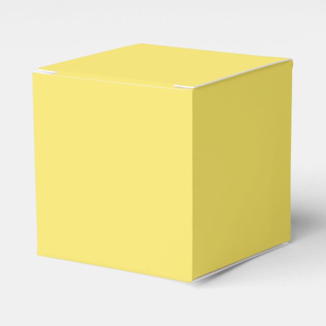 Crayon Color Yellow Favor Box (Front Side)