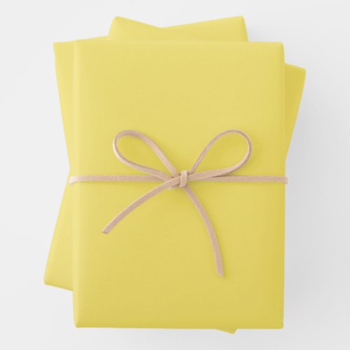 Crayon Color Yellow Wrapping Sheets