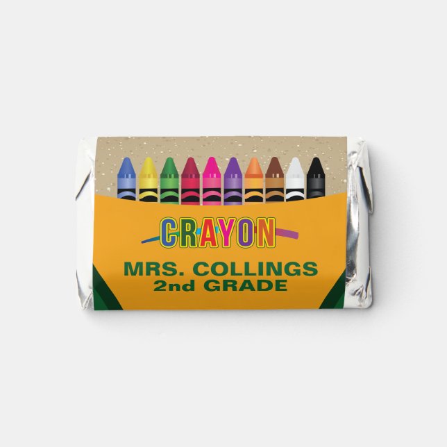 Crayon Coloring Party Hershey's Miniatures (Front)