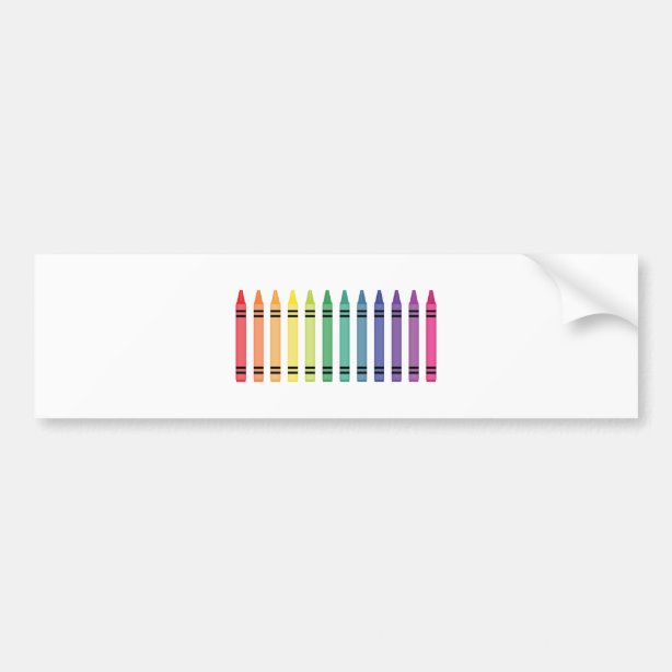 Crayons Bumper Stickers Car Stickers Zazzle
