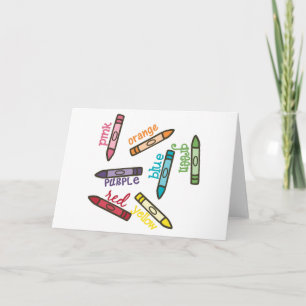 Crayon Colors Card