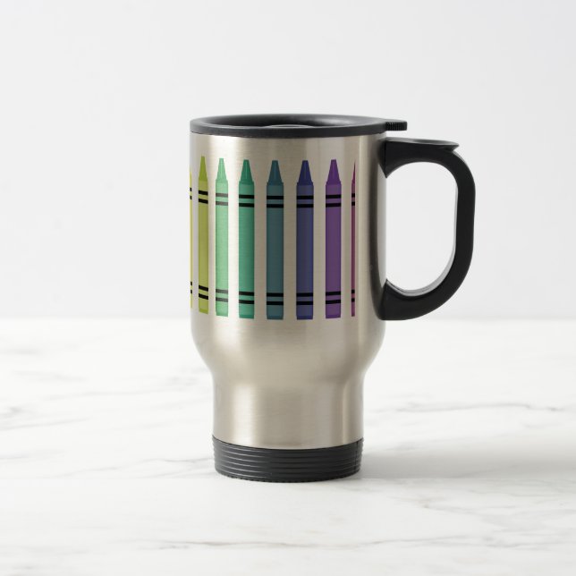 Crayon Colors Travel Mug (Right)