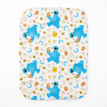 Crayon Cookie Monster Cookie Pattern Baby Burp Cloth Crayon Cookie Monster Cookie Pattern Baby Burp Cloth