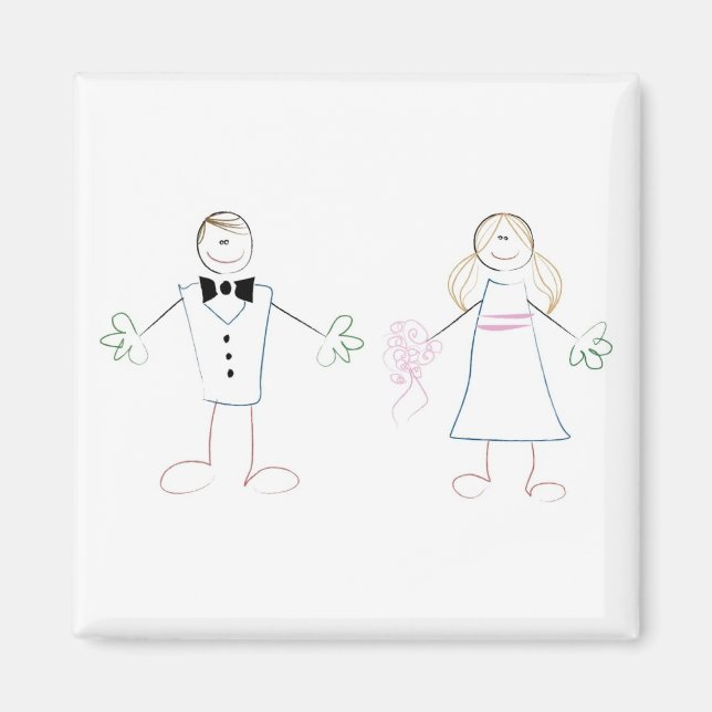 Crayon Couple Magnet (Front)