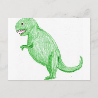 Crayon Dinosaur Postcard