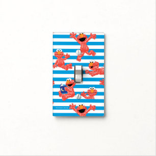 Crayon Elmo Stripe Pattern Light Switch Cover