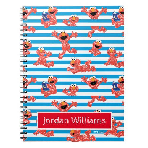 Crayon Elmo Stripe Pattern Notebook