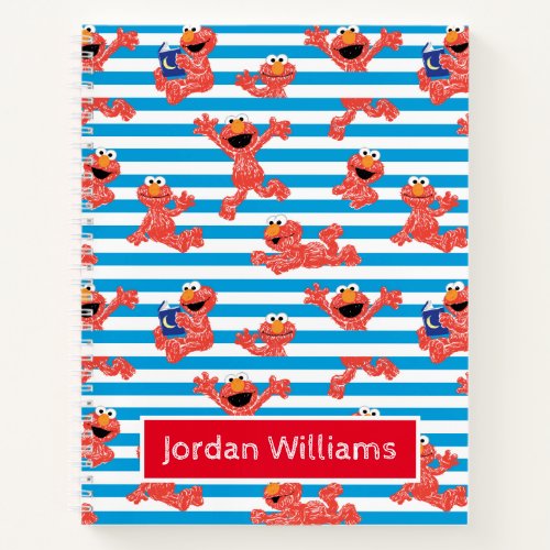 Crayon Elmo Stripe Pattern Notebook