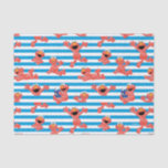 Crayon Elmo Stripe Pattern Tissue Paper