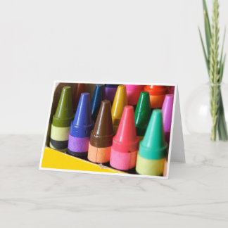 Crayon Greeting Card