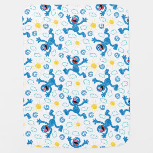 Crayon Grover Sunshine Pattern Baby Blanket
