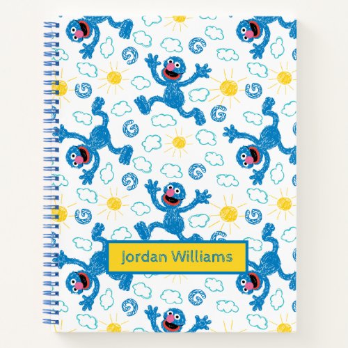 Crayon Grover Sunshine Pattern Notebook