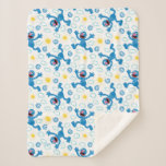 Crayon Grover Sunshine Pattern Sherpa Blanket