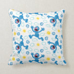 Crayon Grover Sunshine Pattern Throw Pillow