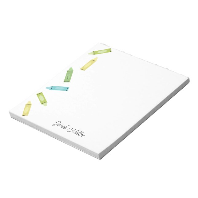 Crayon Hello Notepad (Rotated)