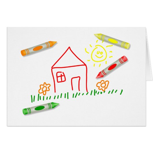 Crayon House Cards (Front Horizontal)