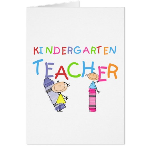 Crayon Kindergarten Teacher Tshirts and Gifts (Front)