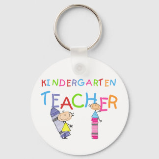 Crayon Kindergarten Teacher Tshirts and Gifts Keychain