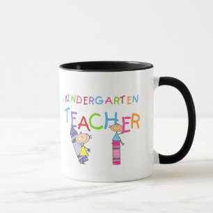 Crayon Kindergarten Teacher Tshirts and Gifts Mug