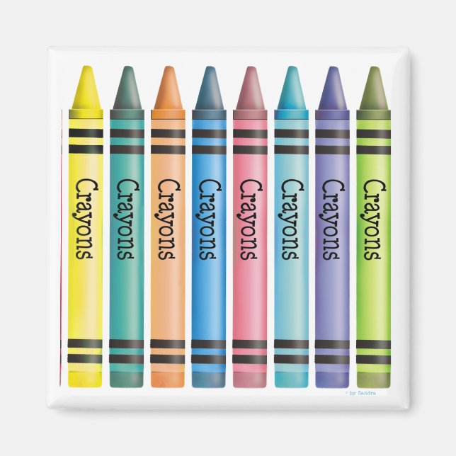 Crayon Line Magnet (Front)