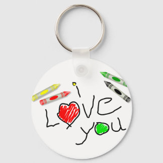 Crayon Love Keychain