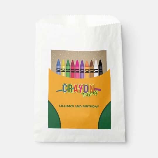 Crayon Party Favor Bag