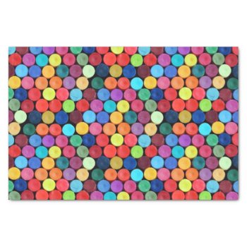 Crayon Polka Dot Tissue Paper by MarshallArtsInk at Zazzle