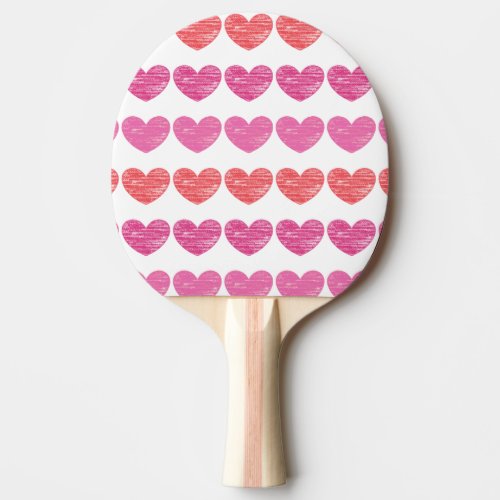 Crayon_Scribbled Hearts Ping_Pong Paddle