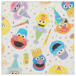 Crayon Sesame Pals Party Pattern Fabric