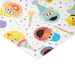 Crayon Sesame Pals Party Pattern Tissue Paper | Zazzle