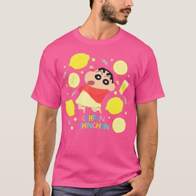 Crayon Shin-chan A lot of lemons Crayon touch T-Shirt (Front)