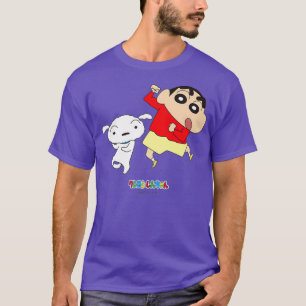 Crayon Shin-chan dances Shin-chan and Shiro T-Shirt