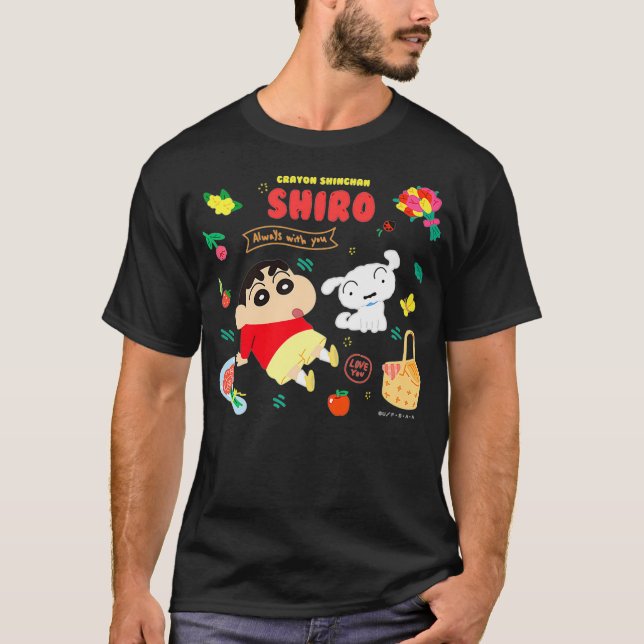 Crayon Shin-chan HappyShiro Picnic Premium T-Shirt (Front)