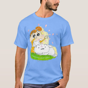 Crayon Shin-chan Himawari Shiro and cherry T-Shirt
