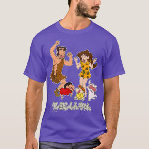 Crayon Shin-chan Nohara family Primitive era T-Shirt