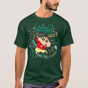 Crayon Shin-chan Shinchan and musical instrument T-Shirt