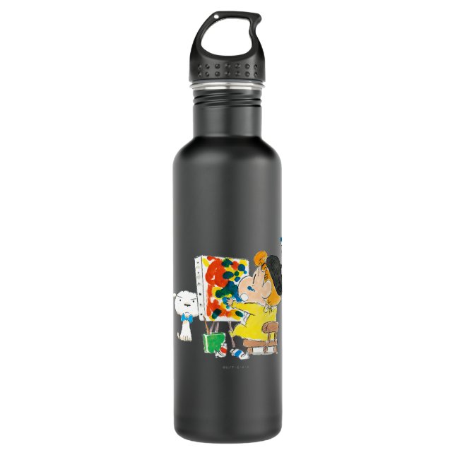 Crayon Shinchan drawing Himawari Stainless Steel Water Bottle (Front)