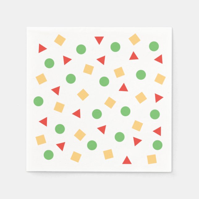 Crayon Shinchan Pajamas Inspired Colorful Pattern Napkins (Front)