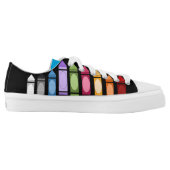 Crayon Shoes. Low-Top Sneakers (Left Shoe Inside)