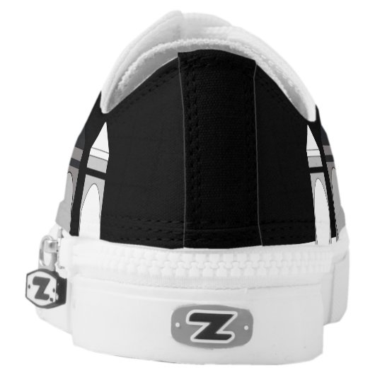 Crayon Shoes. Low-Top Sneakers (Left Shoe Back)