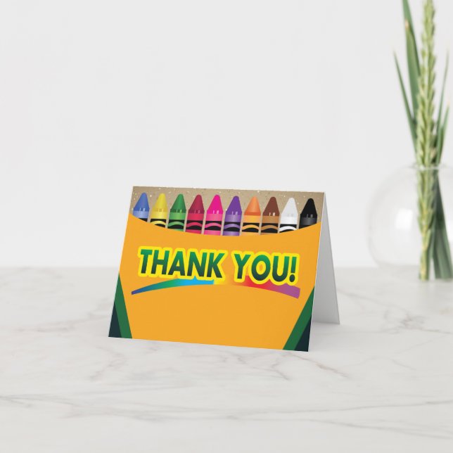 Crayon Thank You Cards (Front)